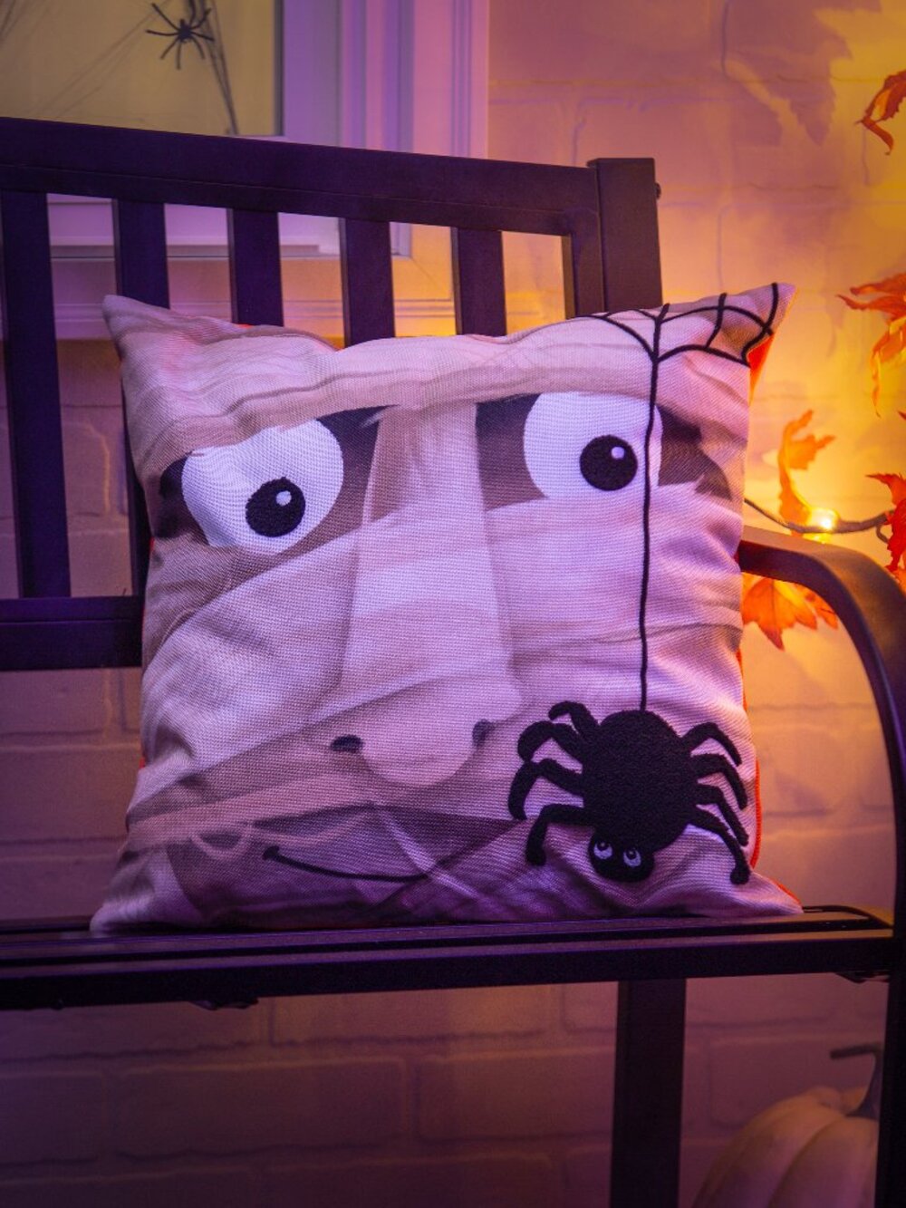 Halloween Pillow Cover MUMMY 18" Interchangeable Indoor/Outdoor NWT